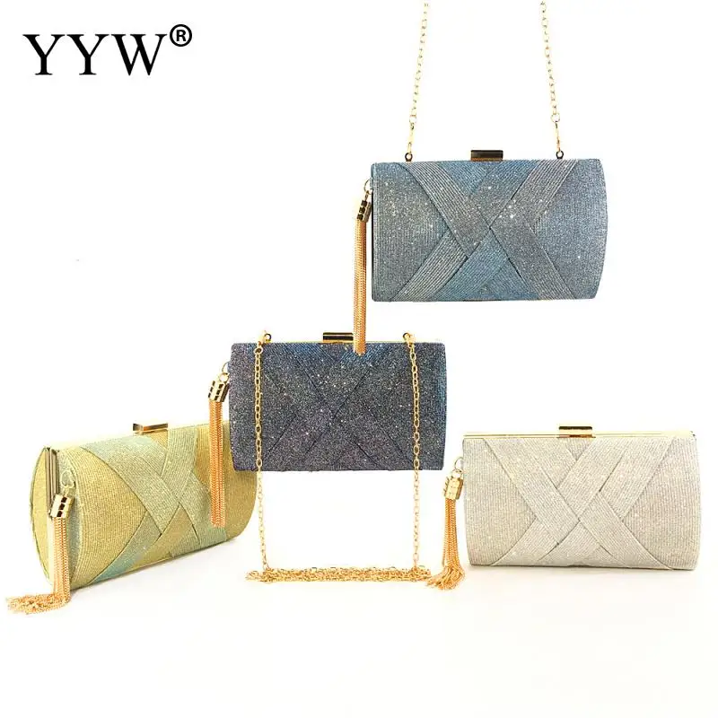

Evening Clutch Purse Tassels Handbags Chain Clutches Bags For Wedding Party Women Bags Crossbody Bag Luxury Bolso Mujer 2020