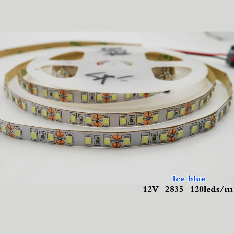 Гибкий Светодиодные ленты светильник белый/теплый высокое светильник 5 м DC12V 2835 SMD 120 светодиодный s/M IP20 белый/синий/лед-синий/розовый/синий/золотисто-желтый