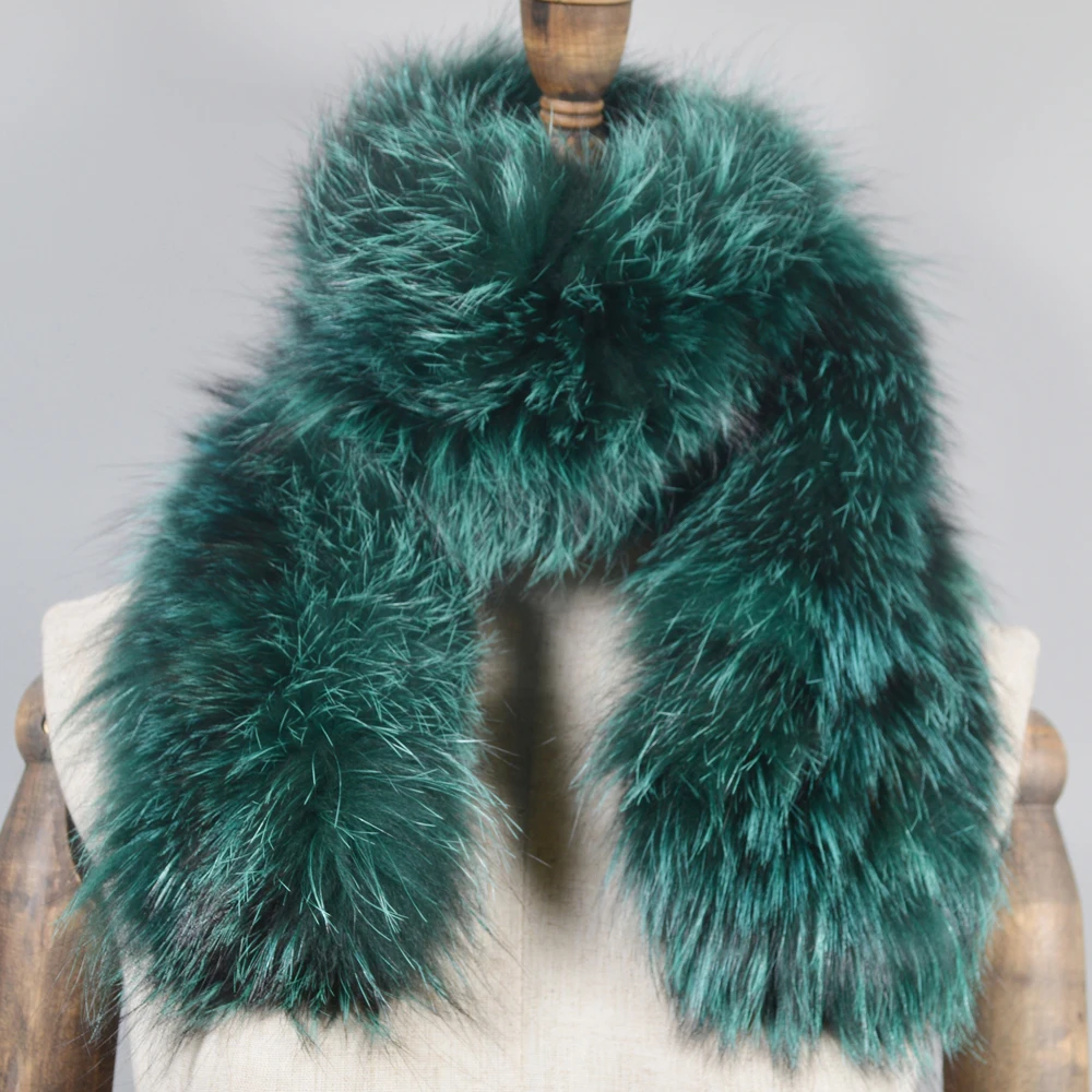 Женский шарф из натурального Лисьего меха зимний теплый мягкий вязаный ручной