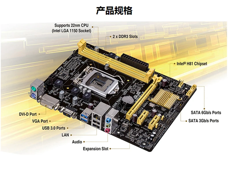 Bestellen Asus H81M-D/K/C/A/E R2.0/PLUS Desktop 1150 Motherboard Unterstützt I34160 4590 4170 I7 4770 NICHT B85 Z87