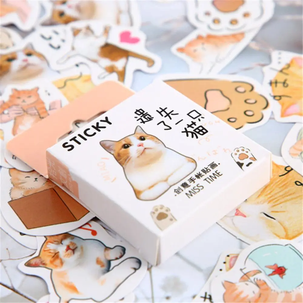 46 штук/упак. милые розовые наклейки для девочек в коробке Kawaii планировщик
