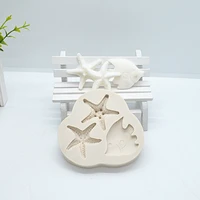 luyou 1pc starfish silicone fondant cake molds resin mold for wedding cake decorating tools kitchen baking accessories fm2013