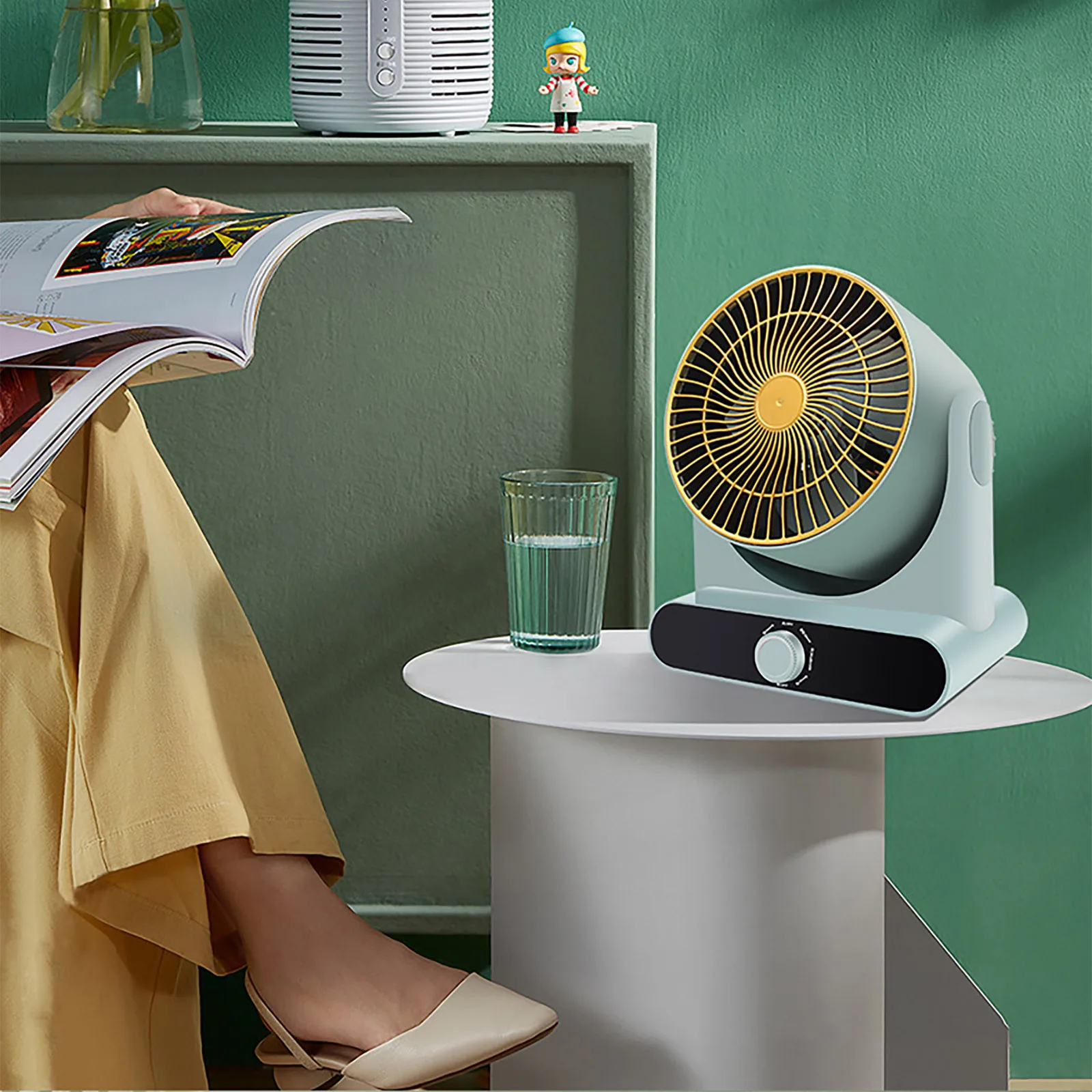 Новый 60 ° USB вентилятор охлаждения мини портативный 3 скоростной Съемный корпус