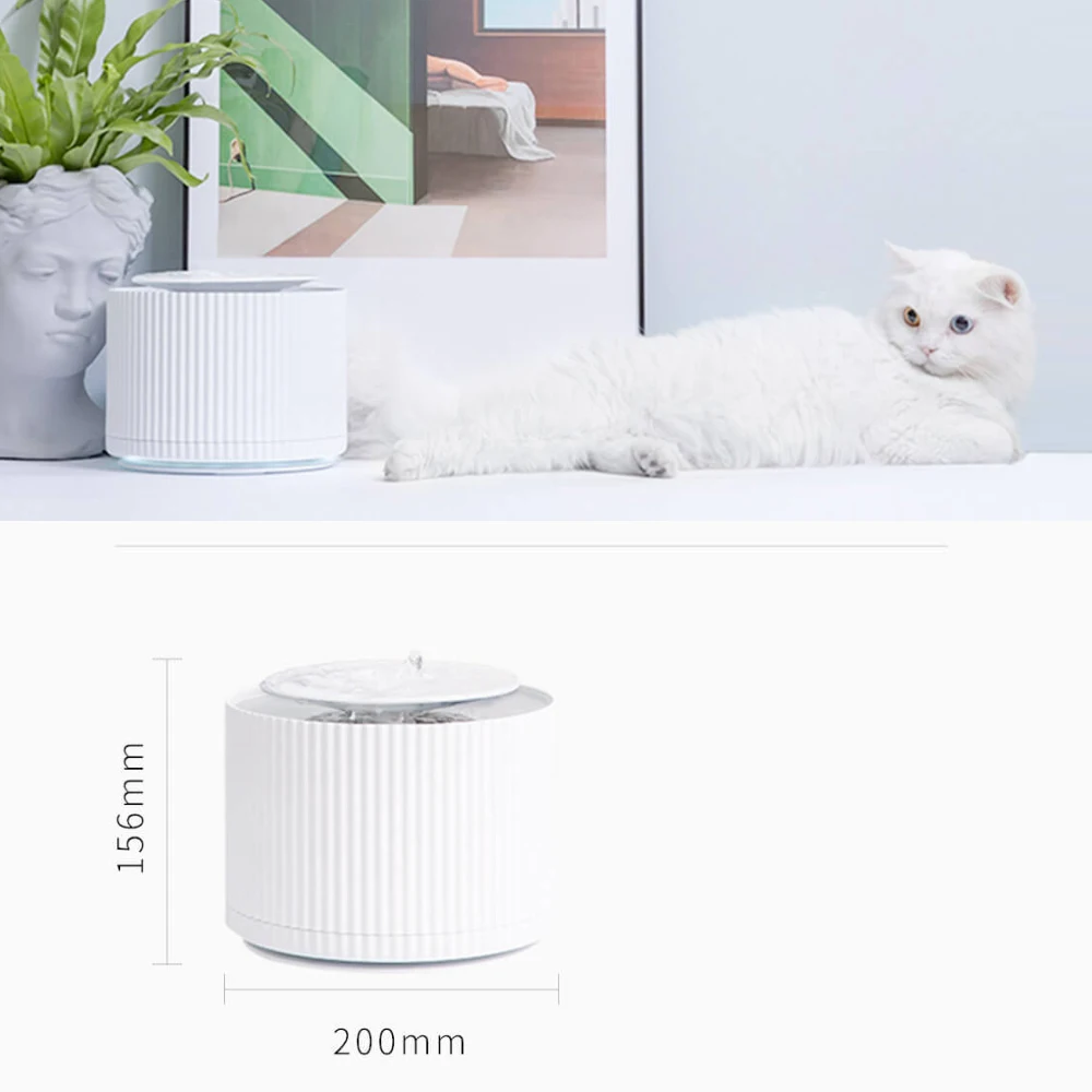 Xiaomi Mijia Smart Cat диспенсер для воды для домашних животных очиститель воды 5 Слои фильтр 360 градусов Открытый питьевой лоток животных для фонтанчика питьевой воды