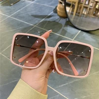 new fashion hot selling square sunglasses for women luxurry design oversize sun glasses 2021 fashion shades sun glasses