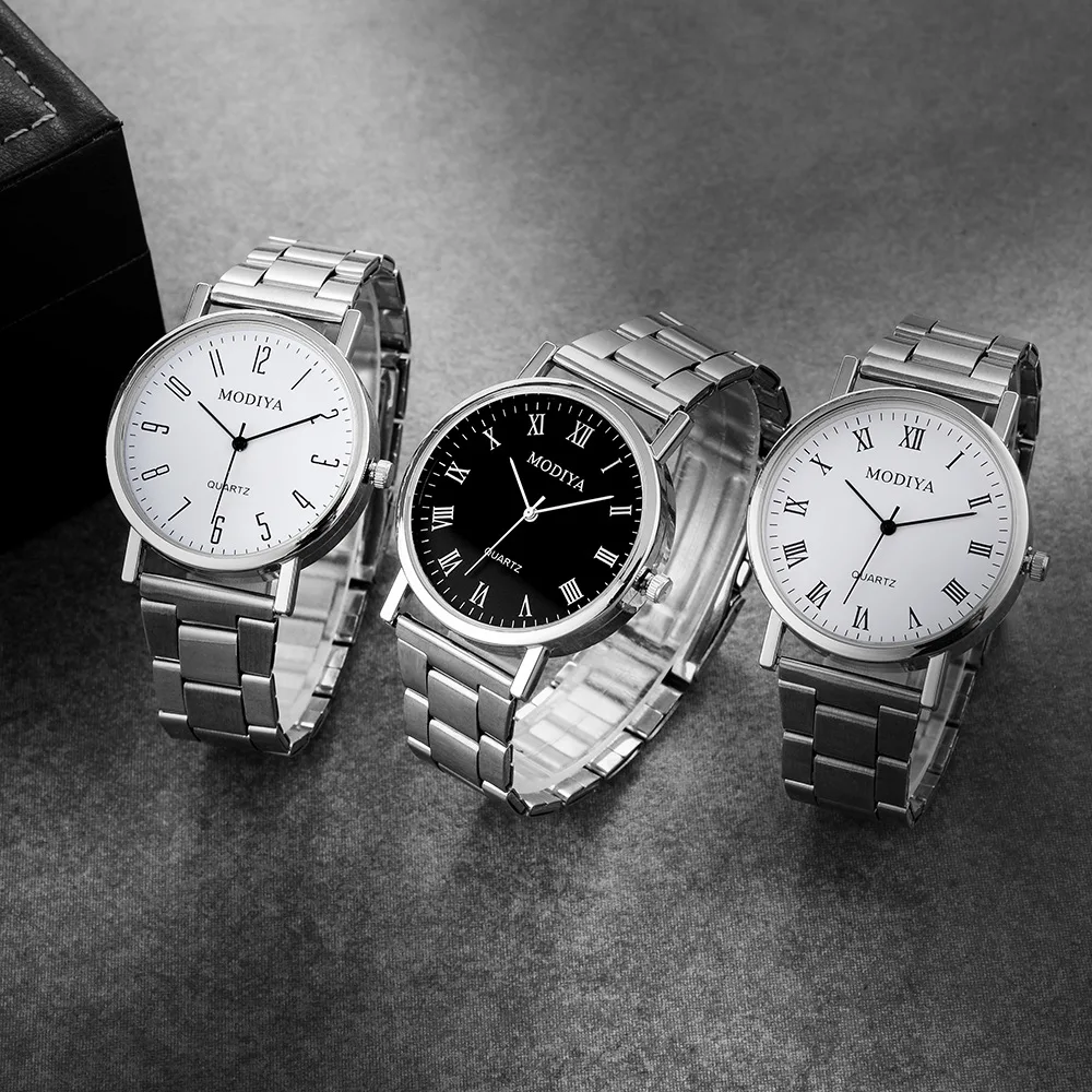 

Men's Watches Stainless Steel Strap Quartz Watch Business All-match Gifts for Men Fashion Sports Wristwatch for Gifts