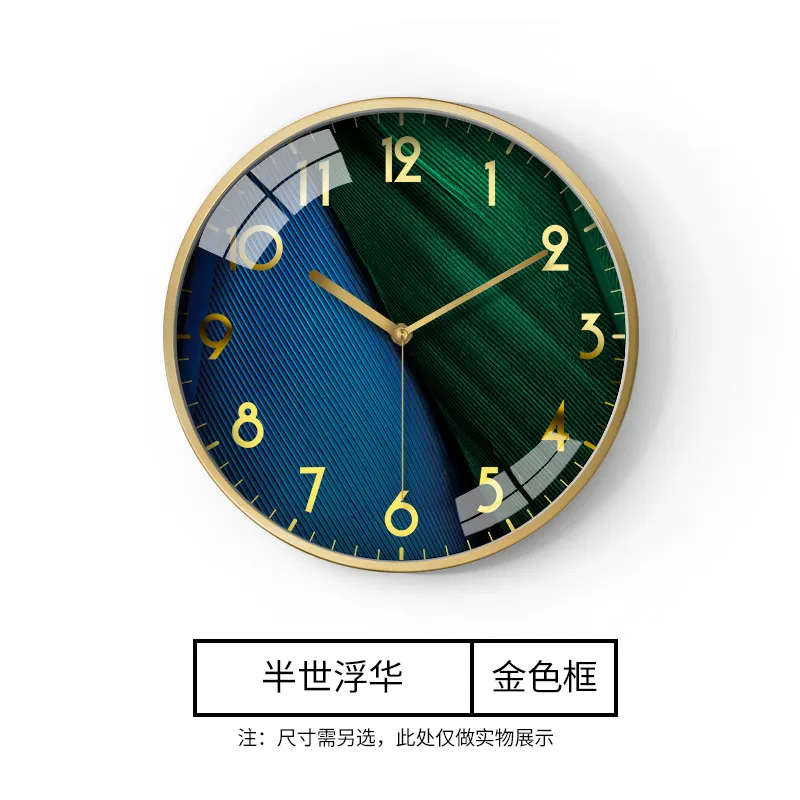 

Modern Minimalist Wall Clock Fashion Silent Creativity Living Room Wall Clock Luxury Decorations Horloge Murale Home Decor BC50G