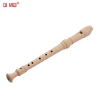 QI Мэй 6-луночное Пособия по немецкому языку Стиль сопрано Descant Регистраторы Флейта с шомпол палец ремень для отдыха тканевая сумка для хранения