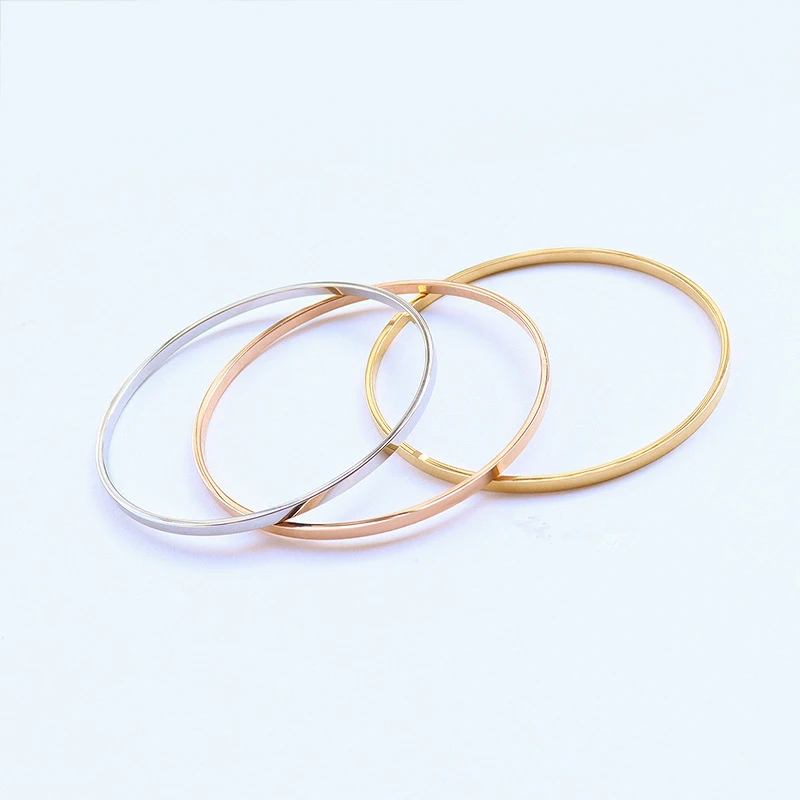 TOSOKO Нержавеющая сталь ювелирные изделия простой и универсальный обычное кольцо