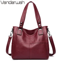 luxury famous brand womens soft leather handbags large capacity tote bag shoulder crossbody bags for women 2020 high quality