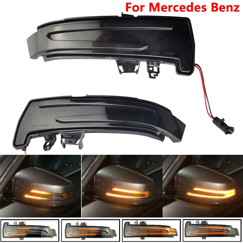 

For Mercedes-Benz W176 W246 W204 W212 C117 X156 LED Dynamic Turn Signal Light Flasher Flowing Water Blinker Flashing Light