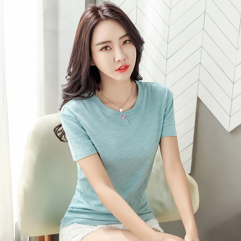 

Women's Top Cotton T Shirt Women Long Sleeve T-shirt Female 2021 Spring Autumn Ladies Tops Tee Shirt Female Plus Size 3XL Black