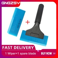 bluemax rubber blade squeegee wiper water scraper with spare blade screwdriver car window tinting application tools b25b02