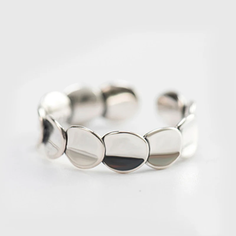 Аутентичные 925 стерлингового серебра ослепительные женские кольца вечерние