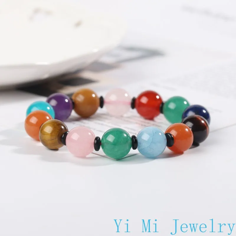 Morandi тень натуральный кристалл нефрит унисекс браслет Pandora очаровательные