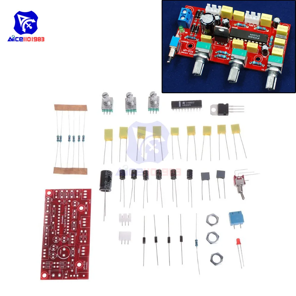 Diymore LM1036 OP AMP hi fi усилитель звука предусилитель низких частот регулятор громкости