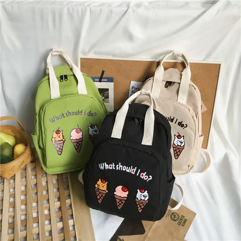 Menghuo женские рюкзаки из ткани Оксфорд женский рюкзак с изображением мороженого и