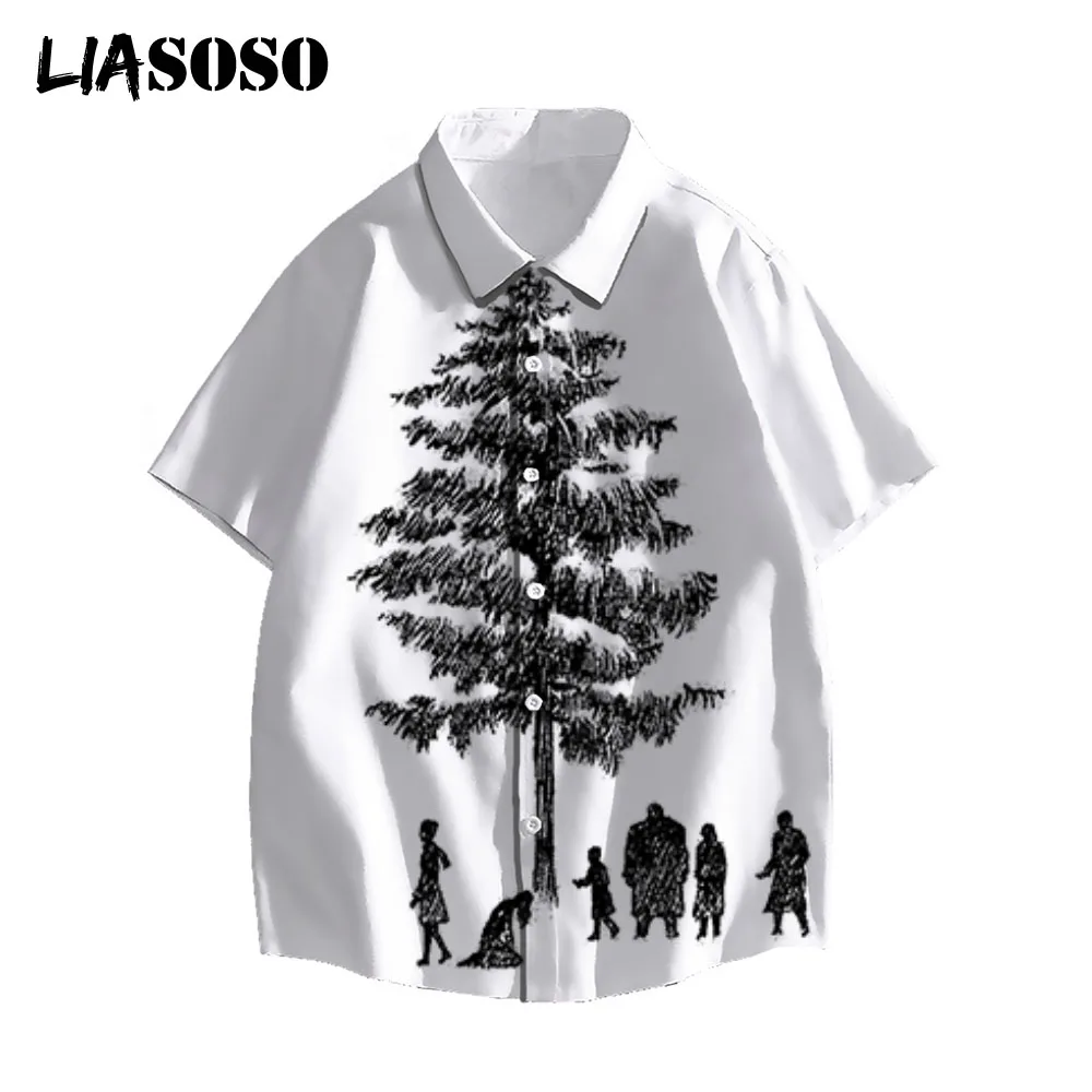 

Рубашки liasodo с 3D принтом, комиксы, Berserker кишки грифффит, винтажные мужские и женские топы с коротким рукавом В рыцарском стиле для среднего во...