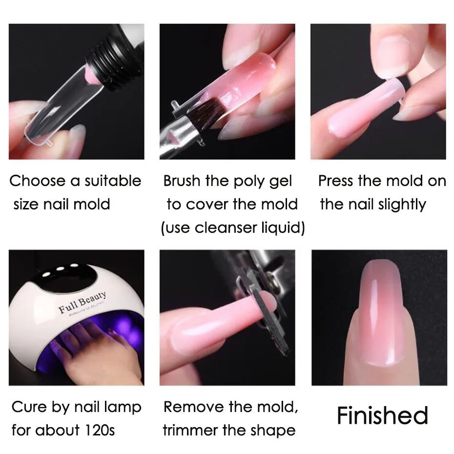 

Hot Extended Glue Manicure Set Amazon Nail Quick-Drying Phototherapy Plastic Extended Glue 15ml Set nail polish white