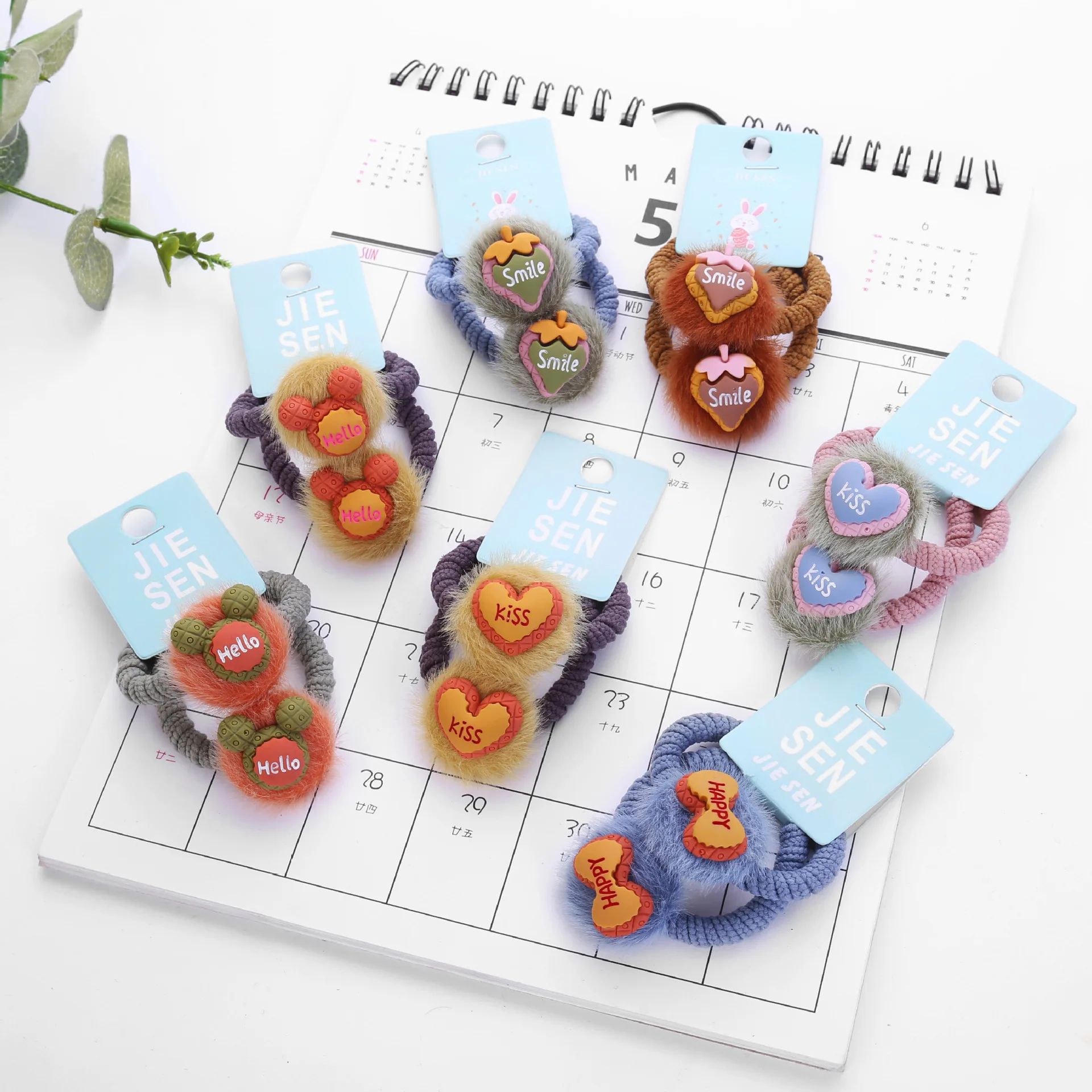 Эластичная повязка для волос с мультяшным рисунком сердец мышь яблоко клубника