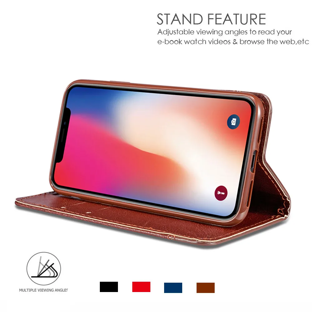 

Magnetic Adsorption Flip Case For Samsung Galaxy S20 Ultra 5G S20+ Plus Wallet Cover Business Kickstand+Straps+Card Slot Pocket