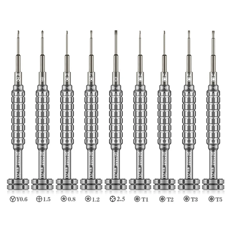 

2D Precision Magnetic Screwdriver Aluminum Handle Screwdrivers for iPhone Android Smartphone Disassemble Opening Repair Tools