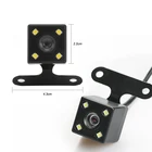 Водонепроницаемая камера заднего вида, 12 в пост. Тока, ночное видение, 4 светодиодных объектива заднего вида, 2,5 мм разъем 5pin 6 м, кабель для видеорегистратора, зеркала заднего вида