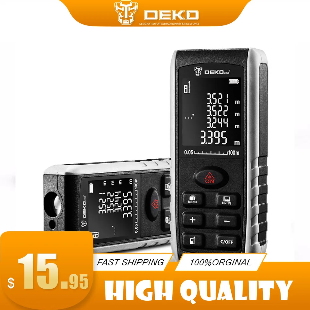 Ручной лазерный дальномер DEKO LRE521 мини 40 м 60 80 100 м|Лазерные дальномеры| |