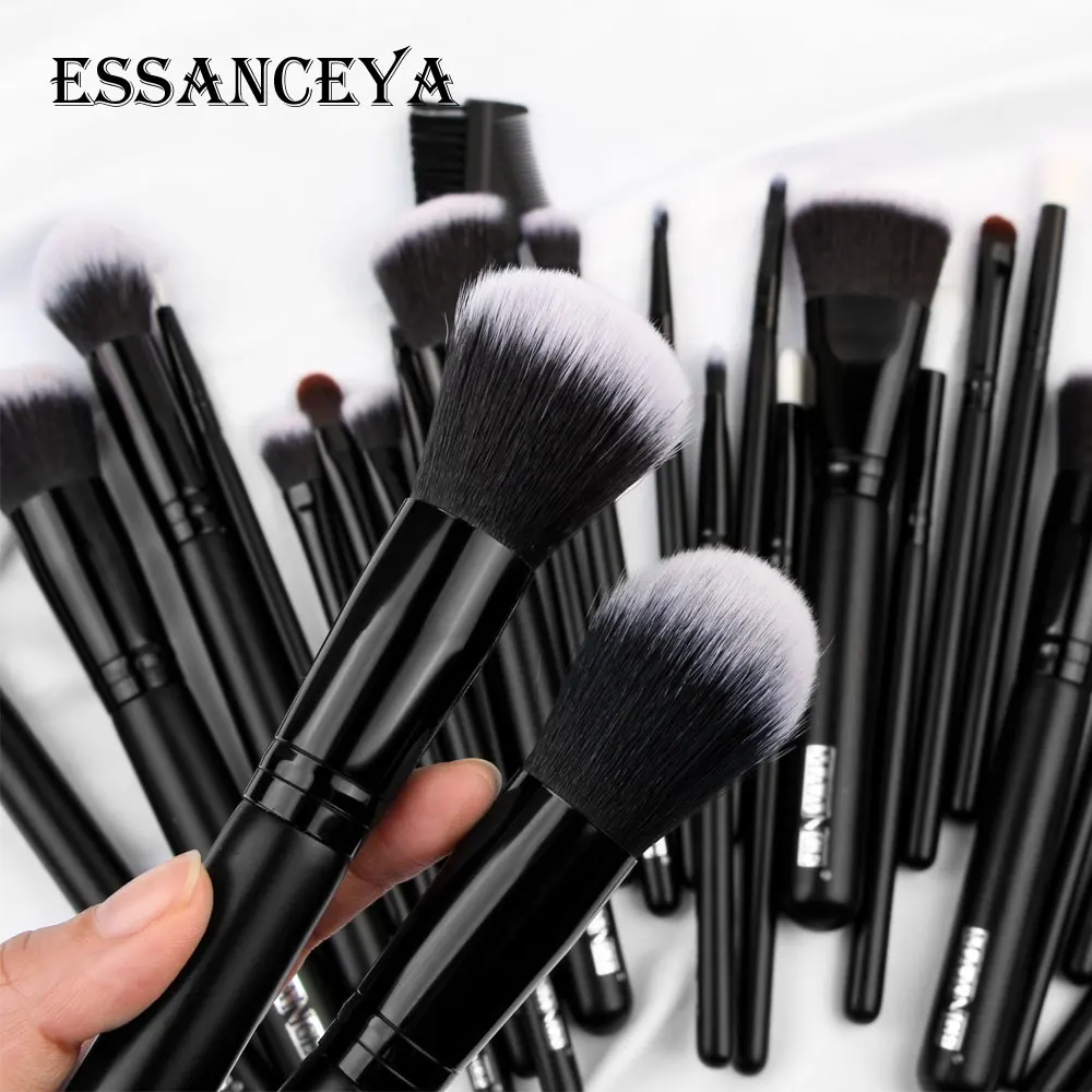 ESSANCEYA 10/27PCS Makeup Brushes Set Foundation Eyeshadow Blending Make Up Brush Tools Soft Synthetic Hair For Beauty | Красота и