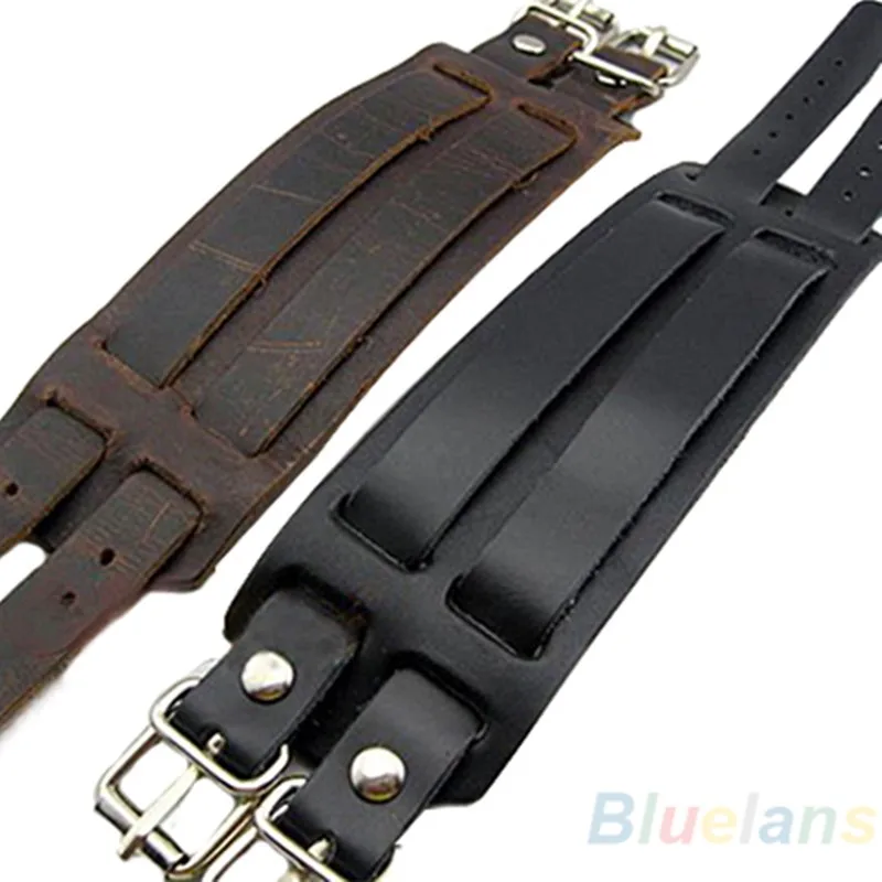 2020 винтажный панк ремень из натуральной коровьей искусственной кожи браслет