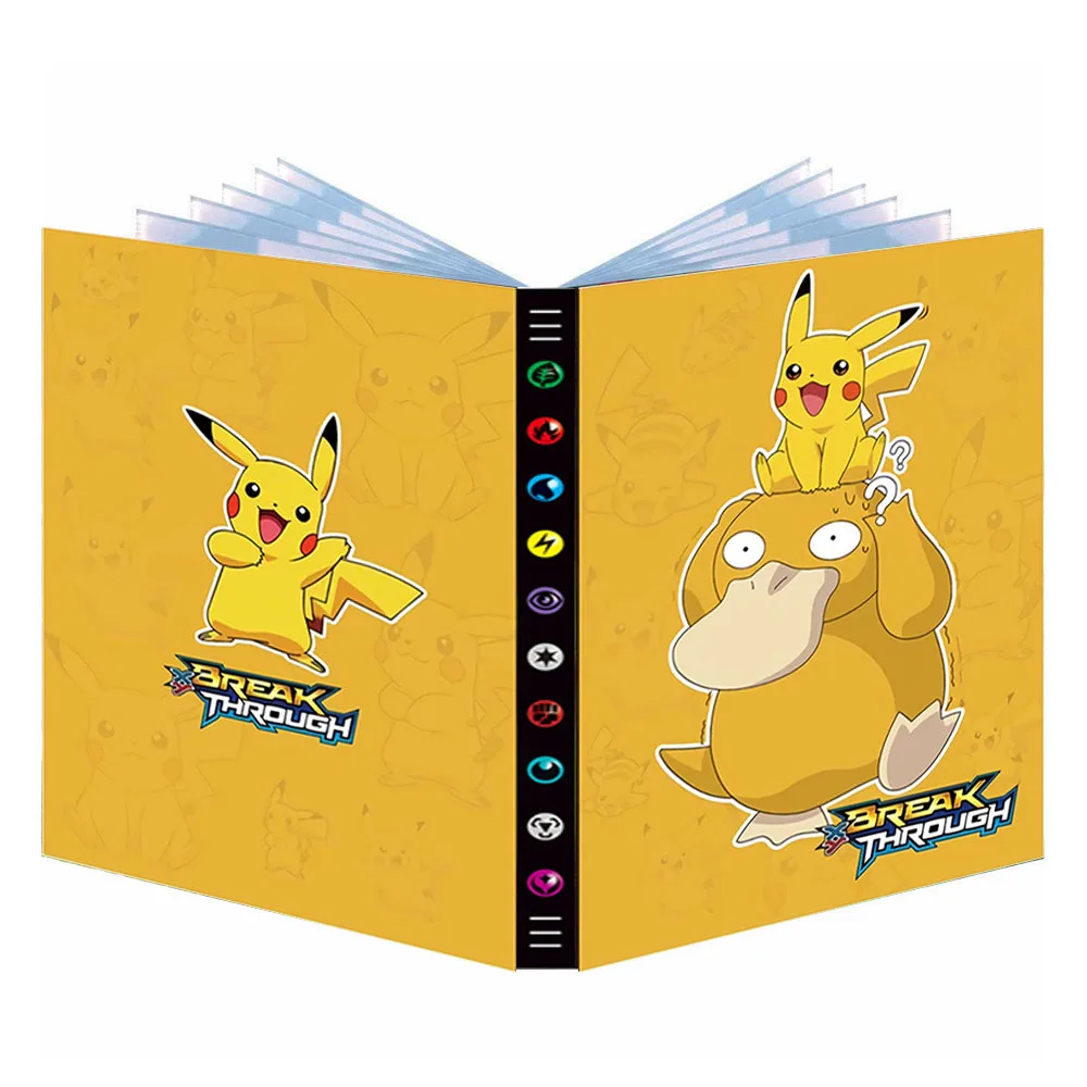 

Pokemon Cards Album Book Cartoon Anime Pokémon Big 9 Pocket 432 Card XY Pikachu Collection Holder Game Map Binder Folder Gift