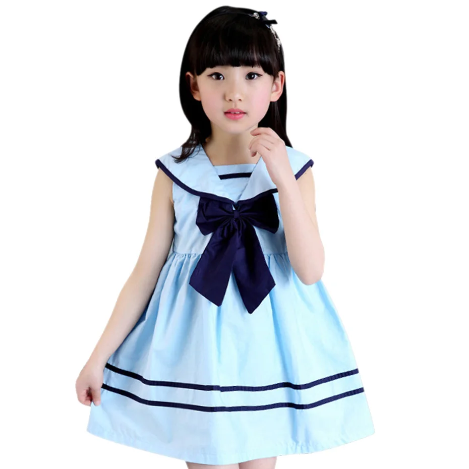 Летнее платье для девочек розовое детское Полосатое девочки одежда