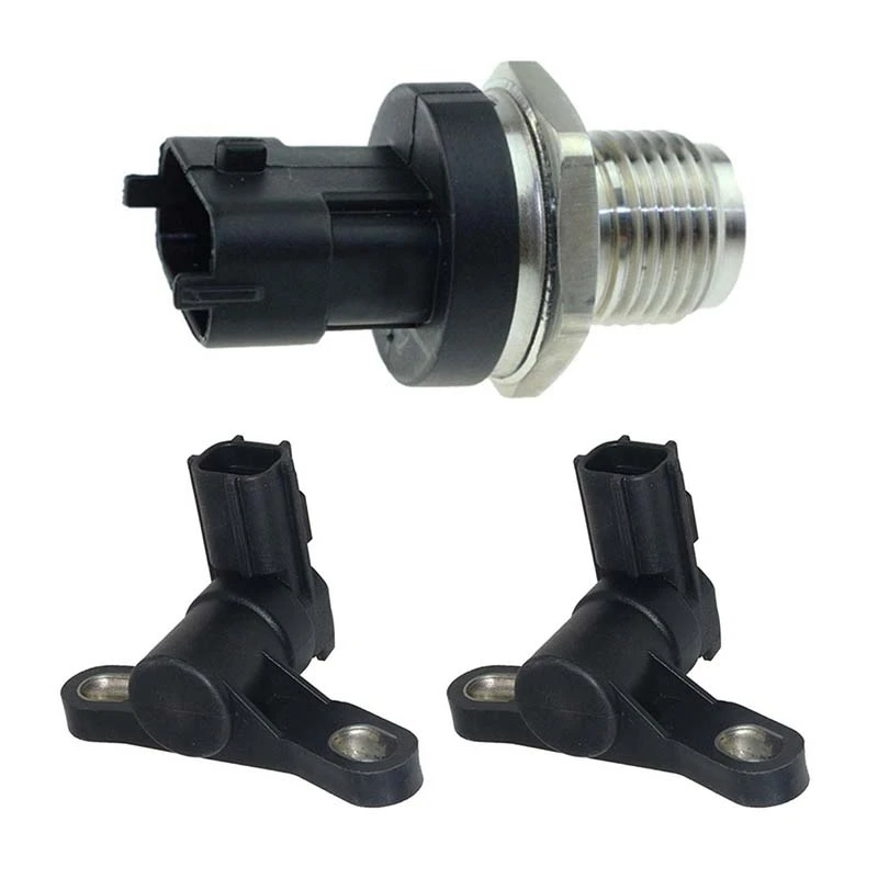 

3 шт., автомобильные аксессуары: 1 датчик давления топливной рейки и 2 шт. Датчик положения коленчатого вала автомобиля