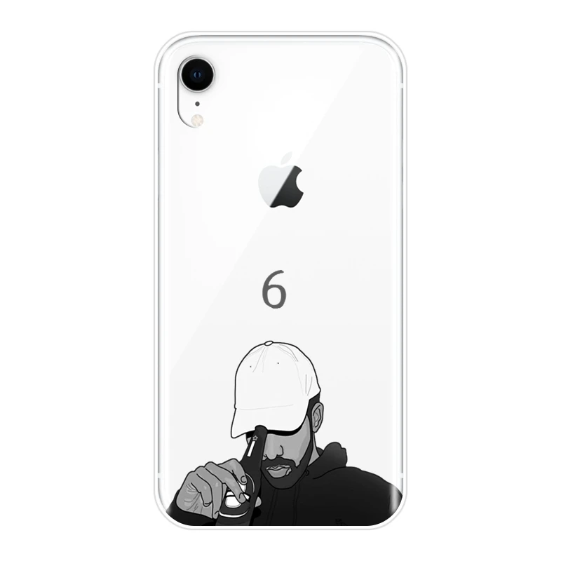 Чехол для Телефона iPhone 6 S 7 8 X XR XS Max крутая звезда Дрейка рапера силиконовая Мягкая