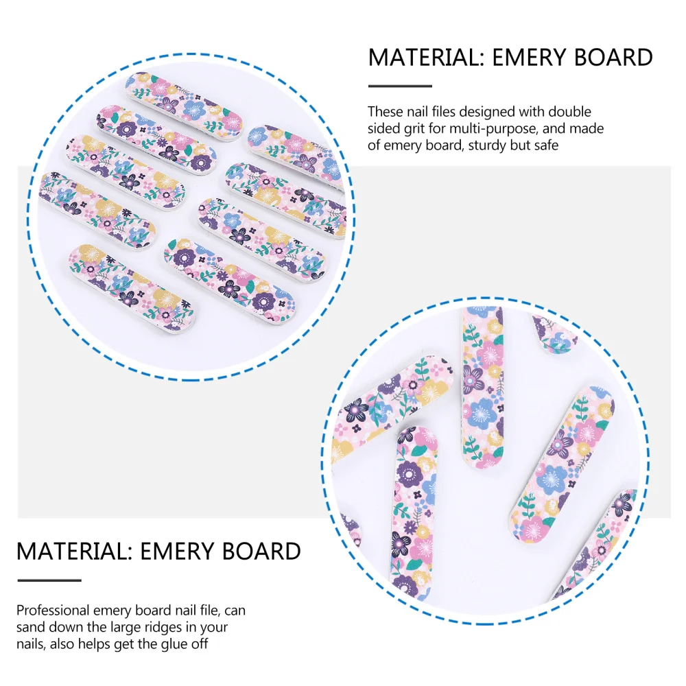 

50Pcs Nail Files Emery Board Double Sided Grit Manicure Pedicure Tools