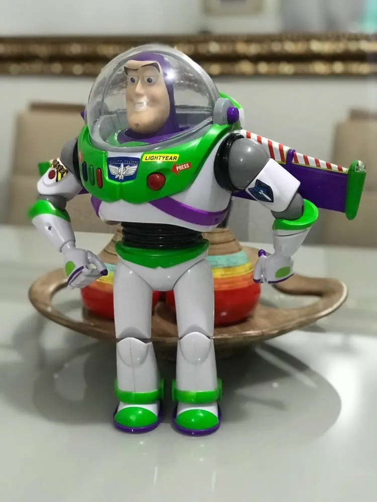 Buzz no box 30 см говорящая Вуди и Джесси Базз Лайтер ПВХ фигурка кукла игрушка Рождественский подарок на день рождения для детей - Цвет: Buzz no box