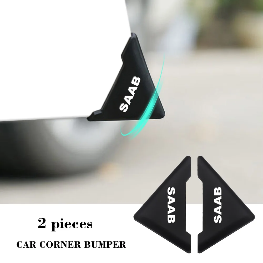 

2Pcs 90 Degree Car Door Corner Cover Anti-Scratch Crash Protector For SAAB 9-3 9-5 93 9000 900 9-7 600 99 9-X Turbo Car Styling