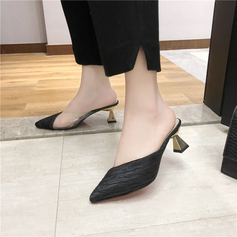 Туфли на высоком квадратном каблуке женские сандалии для женщин 2019 весенне