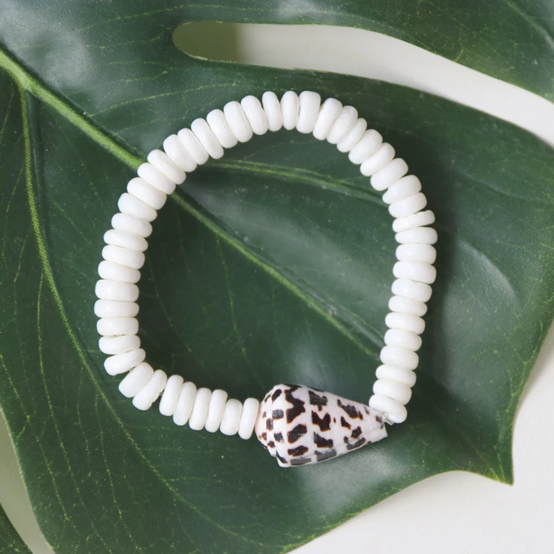 Бесплатная доставка (1 шт./лот) браслет ручной работы Cowrie из бусин ракушек пляжные