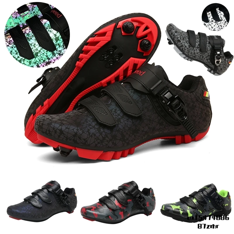 

MTB Luminous Cycling Shoes Outdoor Mountain Bike Sneakers Men Professional Self-Locking Bicycle SPD Shoes Sports Shoes Unisex