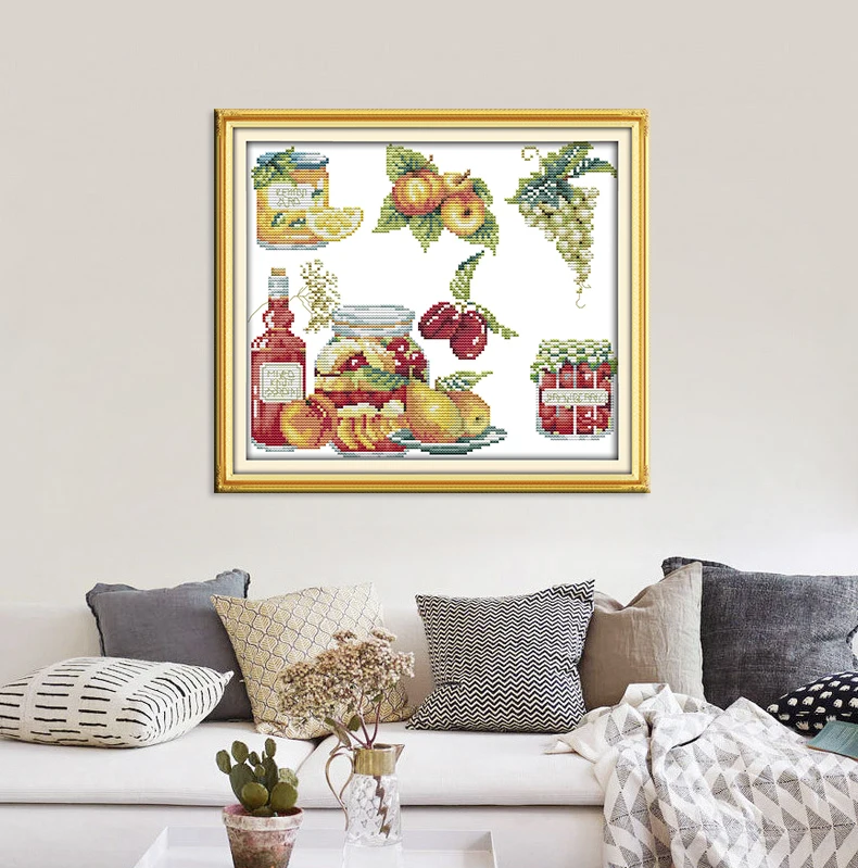 Набор для вышивки крестом Joy Sunday набор рукоделия 11 и 14CT DMC | Дом сад