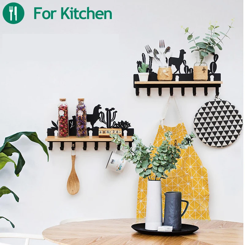 Настенная вешалка для одежды дырокол плавающий стеллаж деревянная полка