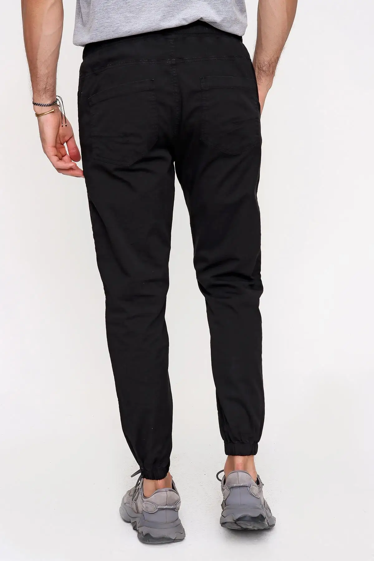 

Elastic Waisted Casual Cut, jogger Pants new season summer spring waist and paalar fitted casual mould pocket sports male bottom clothing