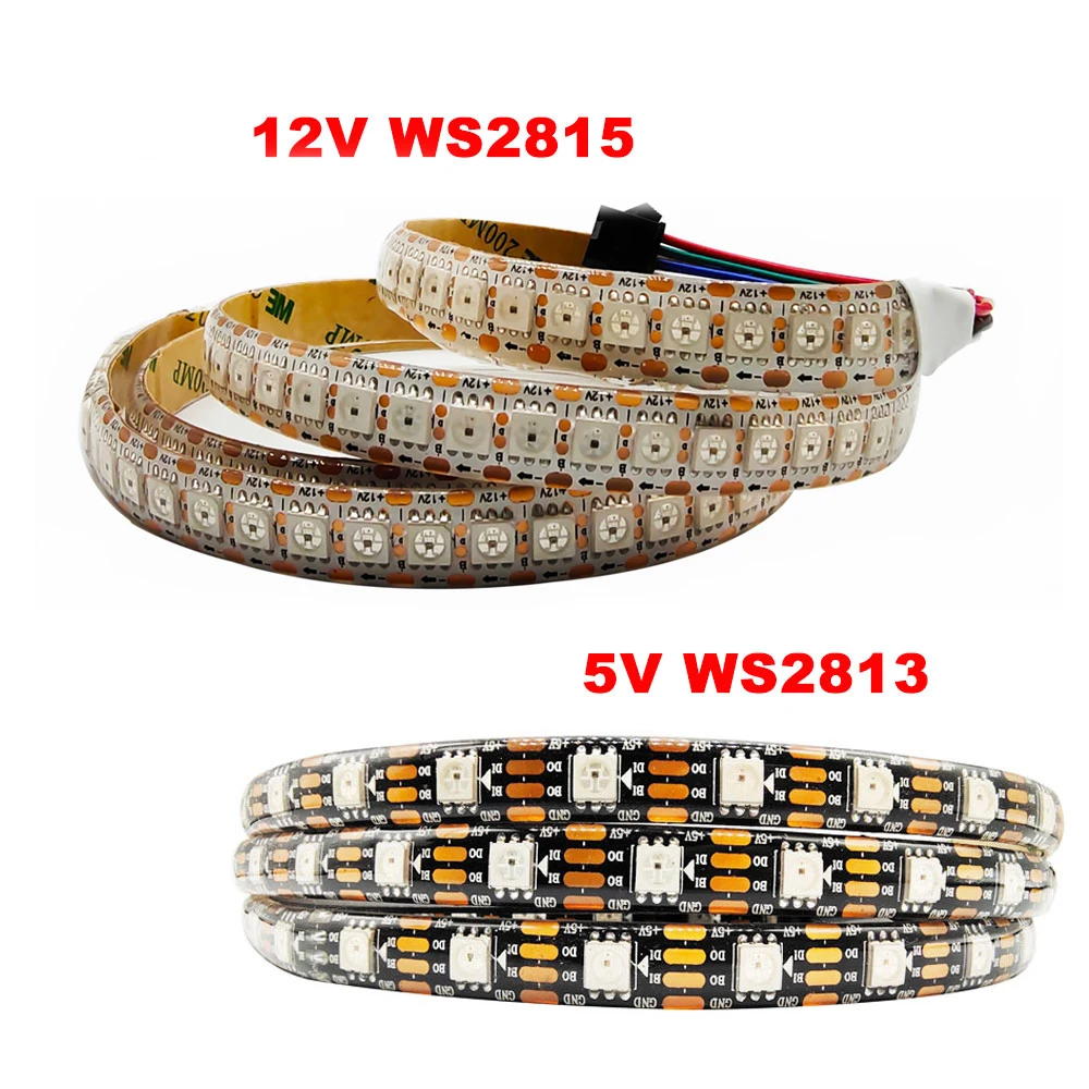 Светодиодная лента WS2815 индивидуально Адресуемая 5 в пост. Тока WS2813/WS2812 5050SMD