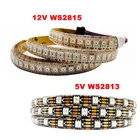 Светодиодная лента WS2815 , индивидуально Адресуемая, 5 в пост. Тока, WS2813WS2812 , 5050SMD , двойной сигнал, IP65 Водонепроницаемость