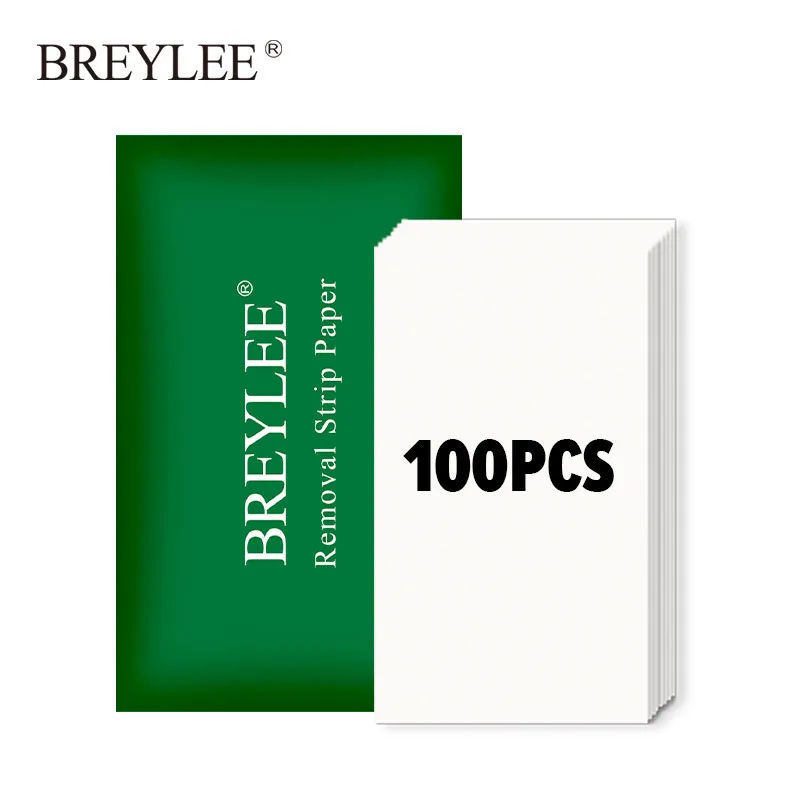 

BREYLEE 100PCS Nose Paper Blackhead Remover Paper Nose Strips Acne Treatment T Zone Care Nasal Paper Face Mask Face Care