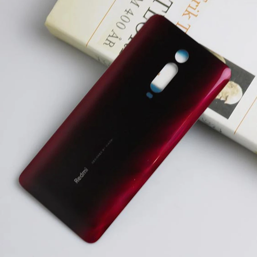 Задняя стеклянная панель для Xiaomi 9T Redmi K20 крышка батареи Задняя стеклянная дверь корпус чехол для Xiaomi Redmi K20 Pro батарея стеклянная крышка - Цвет: Red