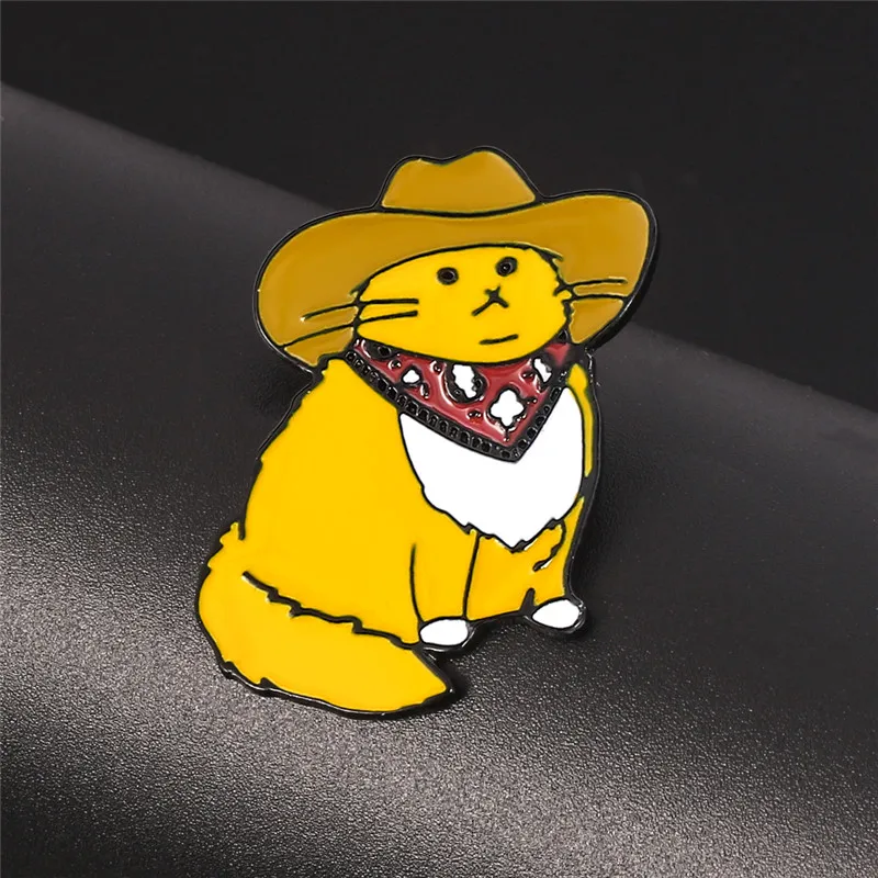 Кот в сапогах ювелирные изделия булавка котенок милый кот с брошь шляпа для детей