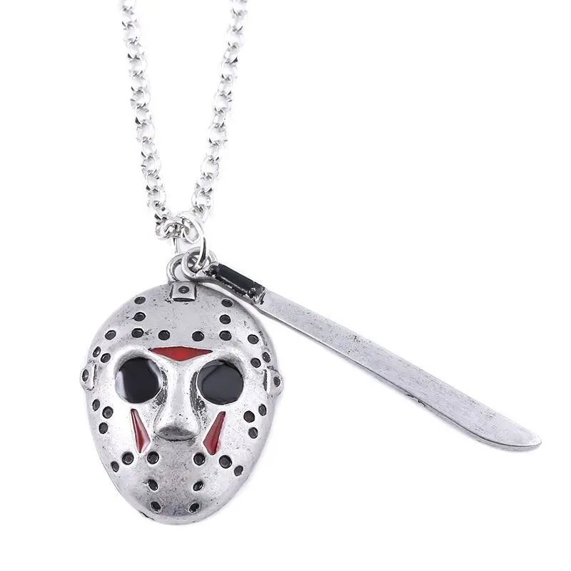 

Movie Black Friday Jason Mask Keychain Backpack Pendant Car Key Accessories Couple's Fashion Keyring Charm Jewelry Best Gift New