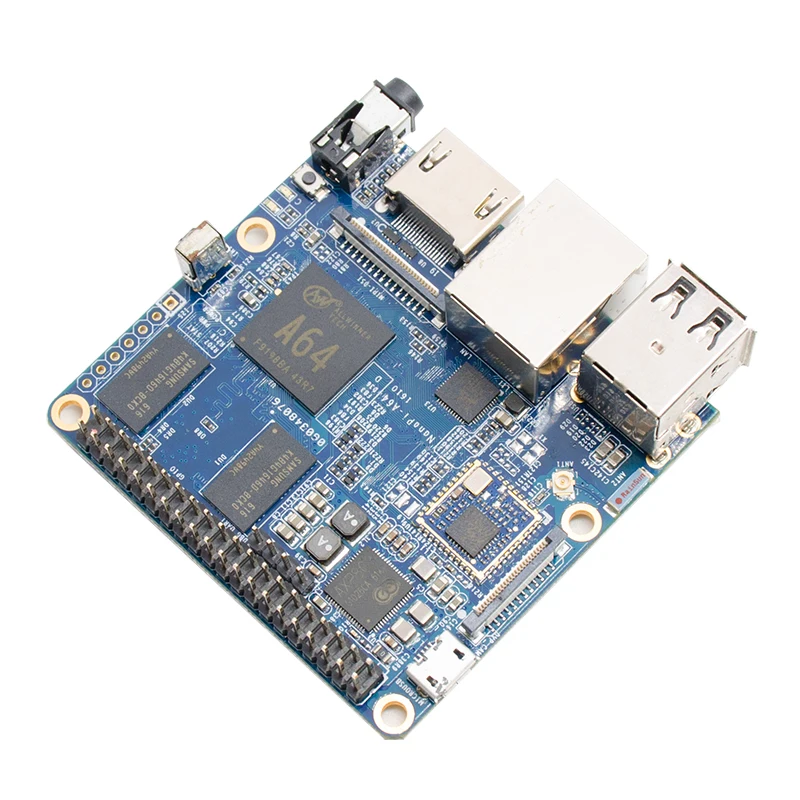 NanoPi Allwinner A64 макетная плата четырехъядерный Cortex-A53 бортовой гигабитный Ethernet карта WiFi AXP803 Super Raspberry Pi NP006
